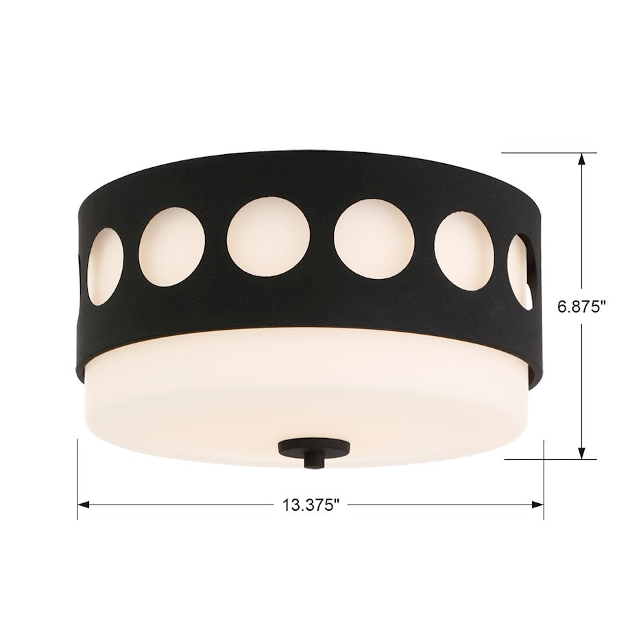 Crystorama Kirby 2 Light Ceiling Mount