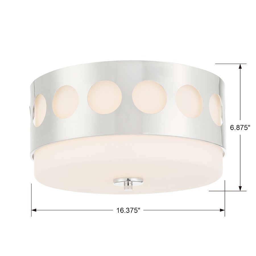 Crystorama Kirby 2 Light Ceiling Mount