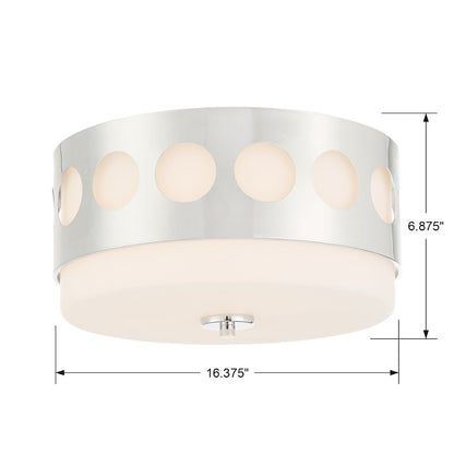 Crystorama Kirby 2 Light Ceiling Mount