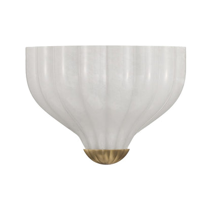 Crystorama Layton 1 Light 9.5" Sconce, Luxe Gold/White