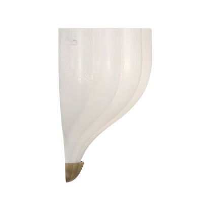 Crystorama Layton 1 Light 9.5" Sconce, Luxe Gold/White