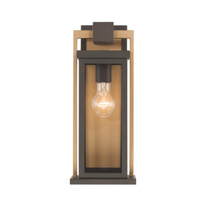 Crystorama Lendel 1Lt 6" Outdoor Sconce, Twilight Bronze/Gold