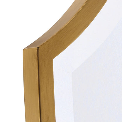 Crystorama Lindee 28" Mirror, Antique Gold