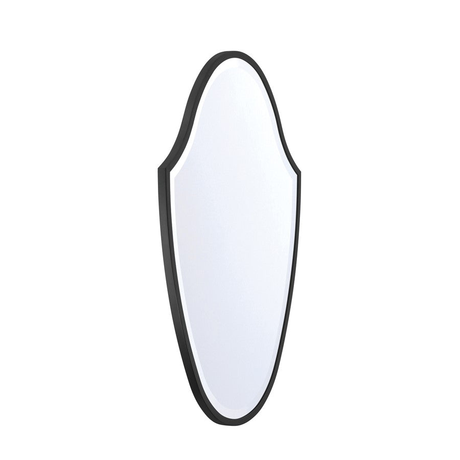 Crystorama Lindee 28" Mirror, Matte Black