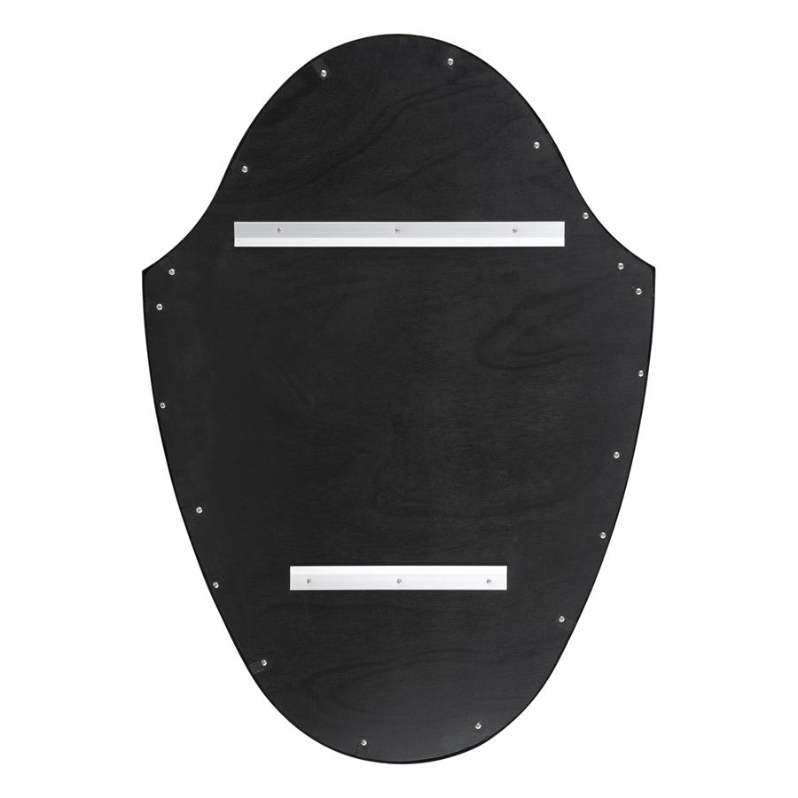 Crystorama Lindee 28" Mirror, Matte Black
