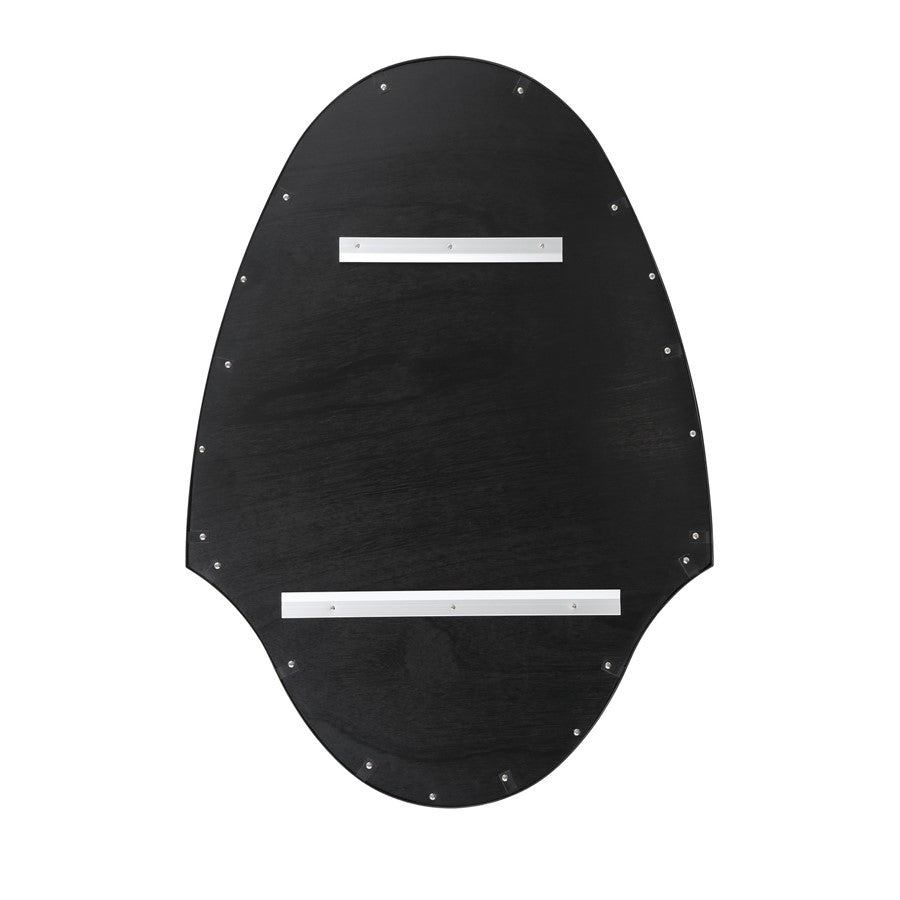 Crystorama Lindee 28" Mirror, Matte Black