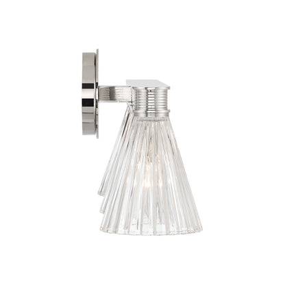 Crystorama Lotus 3Lt 23.5" Bathroom Vanity, Polished Nickel/Clear