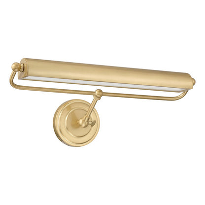 Crystorama Miller Integrated LED Picture Light, Aged Brass