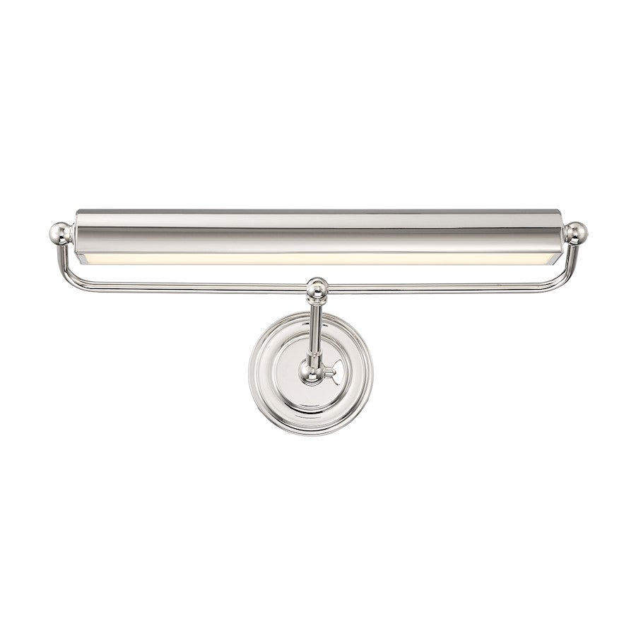 Crystorama Miller Integrated LED Picture Light, Polished Nickel