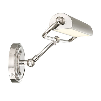 Miller 1 Light Sconce, Polished Nickel