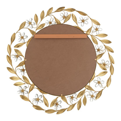 Crystorama Marselle 30" Mirror, Antique Gold