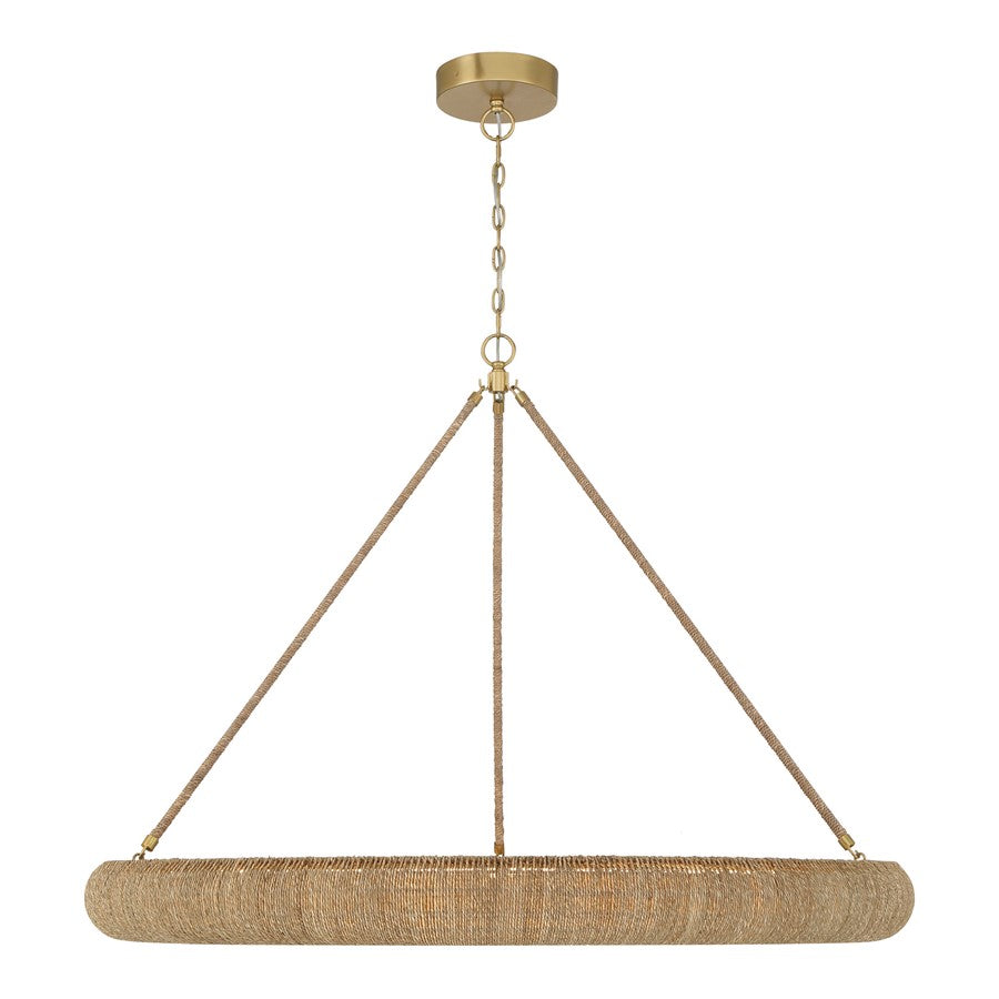 Crystorama Oakley 1 Light 48" Chandelier, Soft Gold