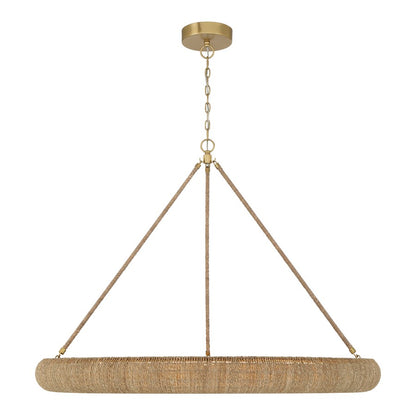 Crystorama Oakley 1 Light 48" Chandelier, Soft Gold