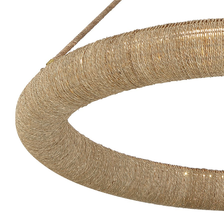 Crystorama Oakley 1 Light 48" Chandelier, Soft Gold
