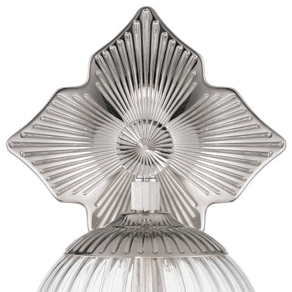 Crystorama Orly 1 Light 7.5" Sconce, Polished Nickel/Clear