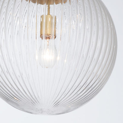 Crystorama Orly 1 Light 14" Pendant, Aged Brass/Clear