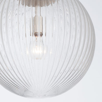 Crystorama Orly 1 Light 14" Pendant, Polished Nickel/Clear