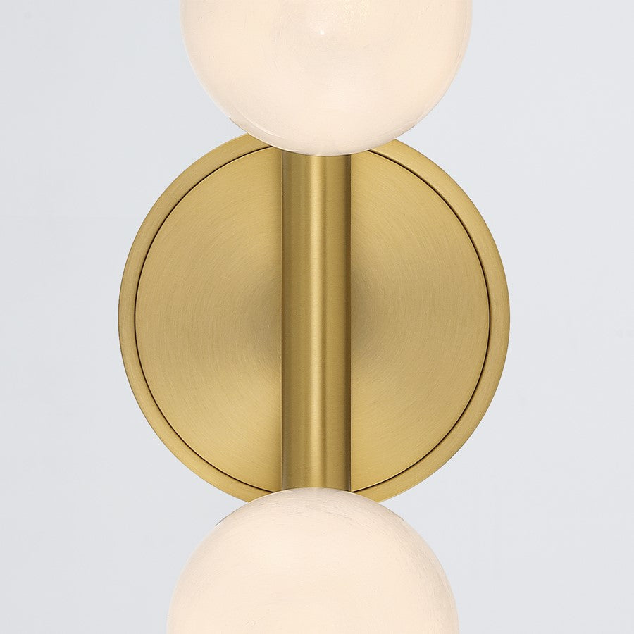 Crystorama Terrell 4 Light 24" Bathroom Vanity, Luxe Gold/White