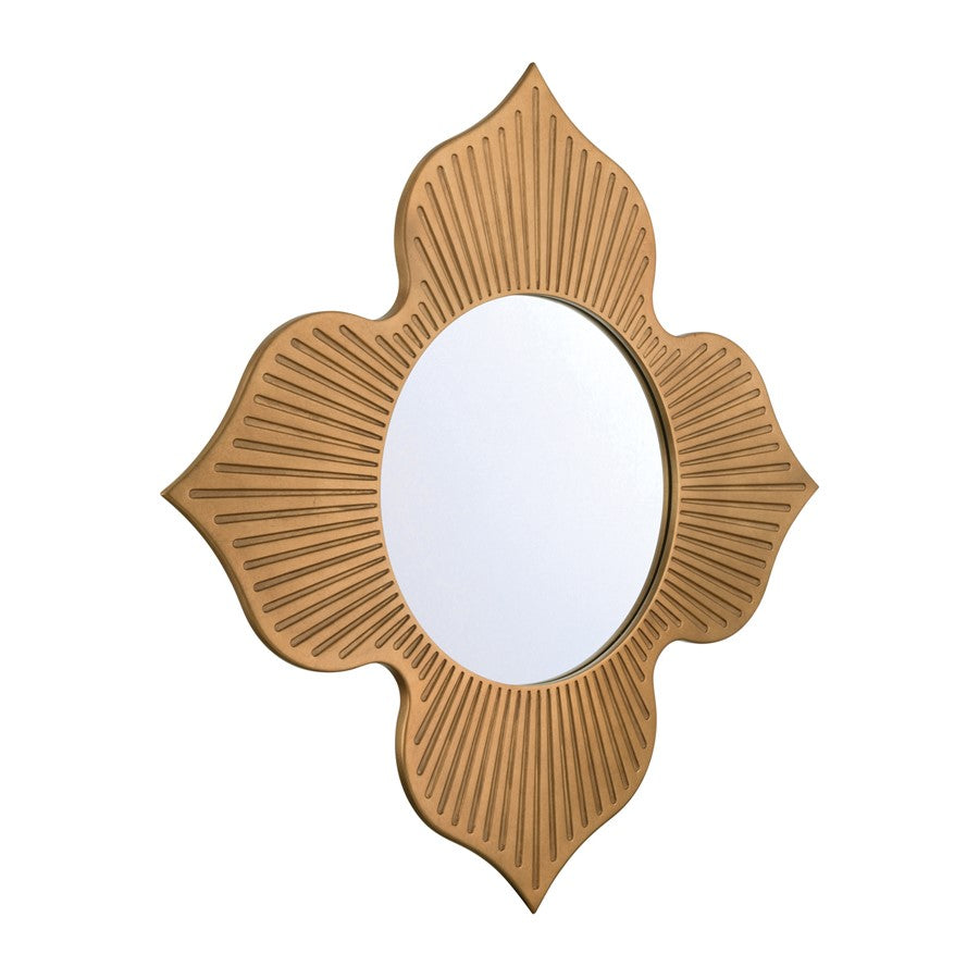 Crystorama Tullos 48" Mirror, Burnished Brass
