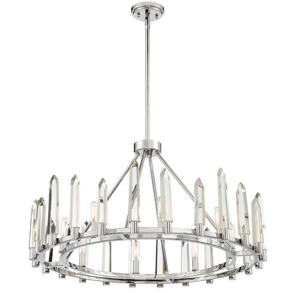 Watson Chandelier, Polished Nickel