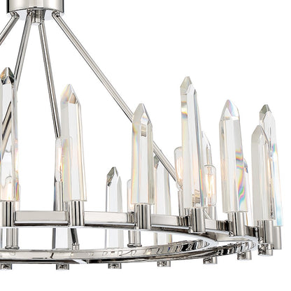 Watson Chandelier, Polished Nickel