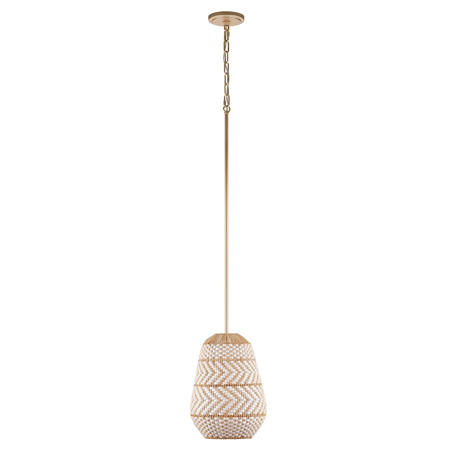 Crystorama Zanzibar 1 Light Pendant, Soft Gold - ZAN-9011-SG