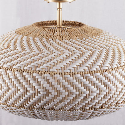 Crystorama Zanzibar 4 Light Semi Flush Mount, Soft Gold