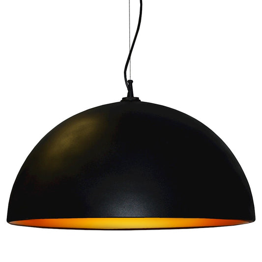 Dainolite 31in 3-Light Pendant | Painted Black and Gold Metal | Kitchen Island & Dining Room | 31 x 31 x 16 in | Model 114-313P-BK-GLD