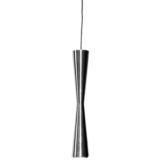 Dainolite 8901LED 2in 1-Light LED Pendant | Satin Chrome and Clear Acrylic | Kitchen Island & Dining Room | 2 x 2 x 12 in | Model 8901LED-1P-SC