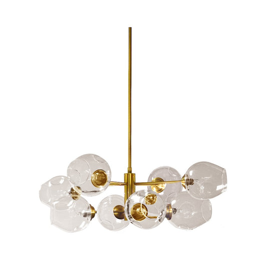 Dainolite Abii 26in 8-Light Pendant | Transitional Vintage Bronze and Smoke Glass | Kitchen Island & Dining Room | 26 x 26 x 10 in | Model ABI-268P-VB