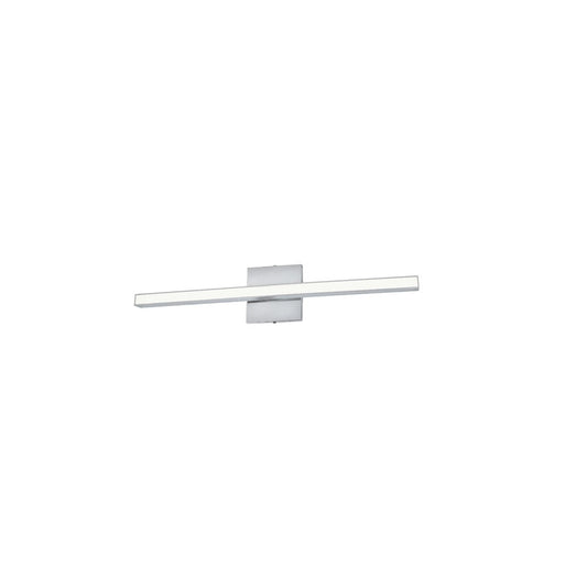 Dainolite Alexander 24in 1-Light Vanity | Modern Polished Chrome and White Acrylic | Bathroom & Powder Room | 1440 Lumens | Model ALX-2418LEDW-PC