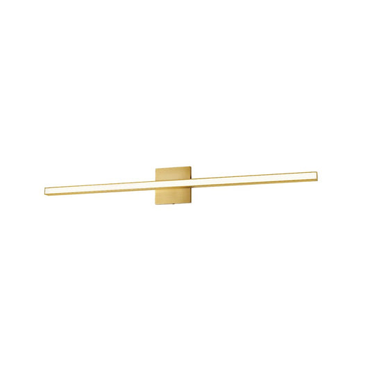 Dainolite Alexander 36in 1-Light Vanity | Modern Aged Brass and White Acrylic | Bathroom & Powder Room | 1920 Lumens | Model ALX-3624LEDW-AGB