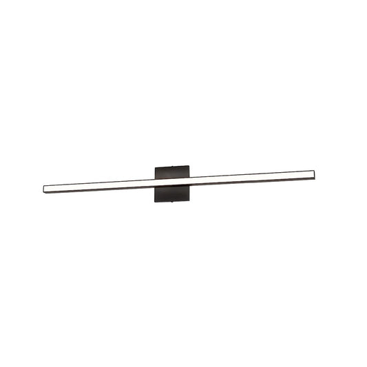 Dainolite Alexander 36in 1-Light Vanity | Modern Matte Black and White Acrylic | Bathroom & Powder Room | 1920 Lumens | Model ALX-3624LEDW-MB