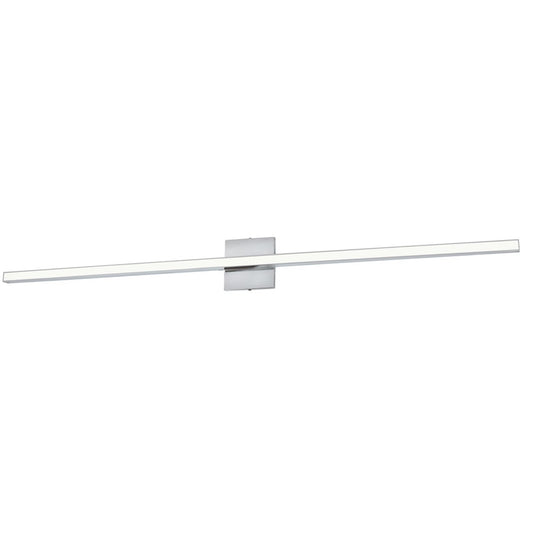 Dainolite Alexander 47in 1-Light Vanity Light | Modern Polished Chrome and White Acrylic | Bathroom Vanity | 47.5 x 4.75 in | Model ALX-4836LEDW-PC