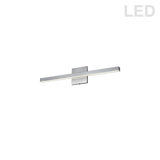Dainolite Arandel 24in 1-Light Wall Sconce | Modern Polished Chrome and White Acrylic | Bedroom & Hallway Accent | Model ARL-2518LEDW-PC