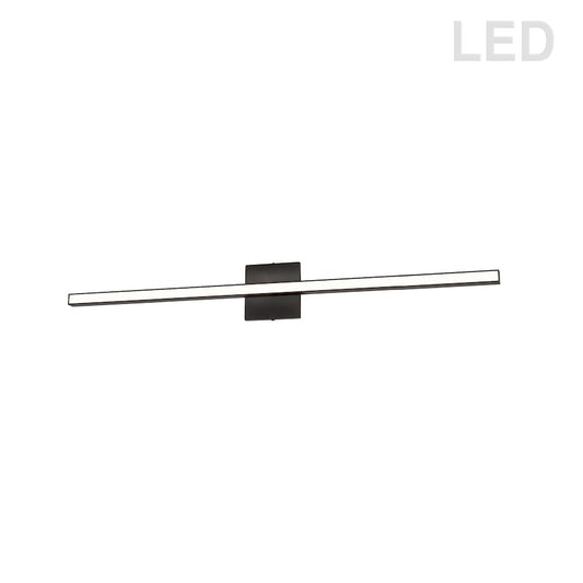 Dainolite Arandel 35in 1-Light Vanity Light | Modern Matte Black and White Acrylic | Bathroom & Powder Room | Model ARL-3624LEDW-MB