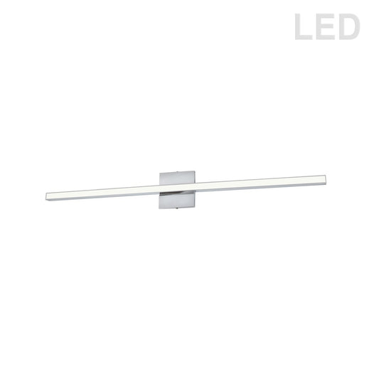 Dainolite Arandel 35in 1-Light Vanity Light | Modern Polished Chrome and White Acrylic | Bathroom & Powder Room | Model ARL-3624LEDW-PC