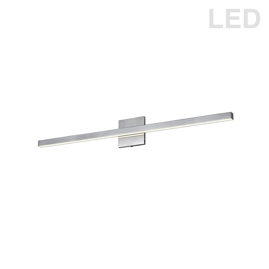 Dainolite Arandel 36in 1-Light Wall Sconce | Modern Polished Chrome and White Acrylic | Hallway & Bathroom | Model ARL-3724LEDW-PC