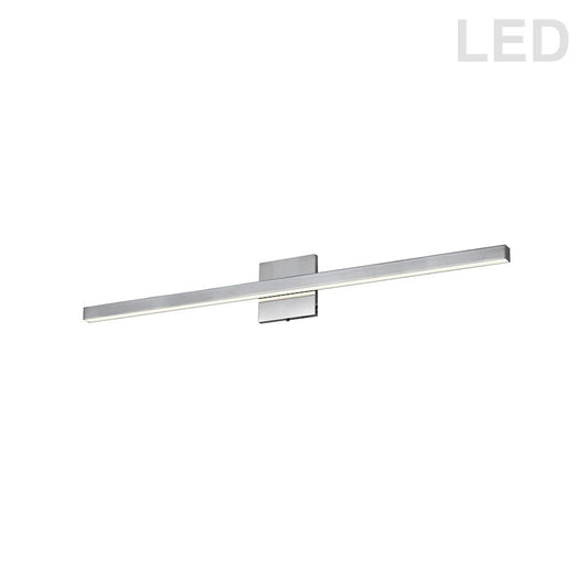 Dainolite Arandel 36in 1-Light Wall Sconce | Modern Polished Chrome and White Acrylic | Hallway & Bathroom | Model ARL-3724LEDW-PC