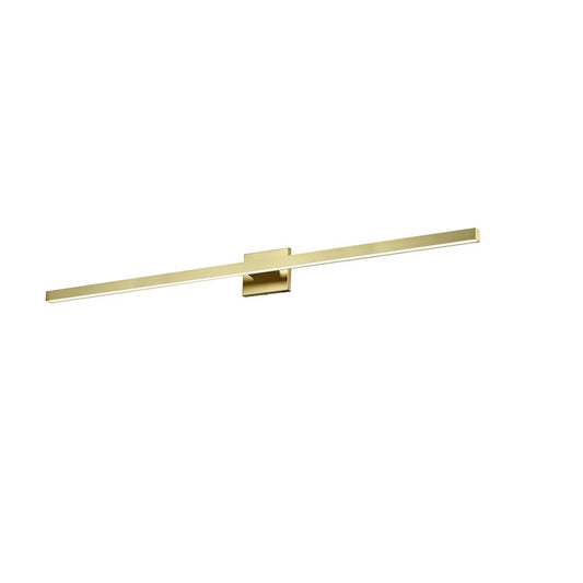 Dainolite Arandel 36in 1-Light Vanity | Transitional Aged Brass and White Acrylic | Bathroom Vanity | 4 x 36 x 4 in | Model ARL-424LEDW-AGB