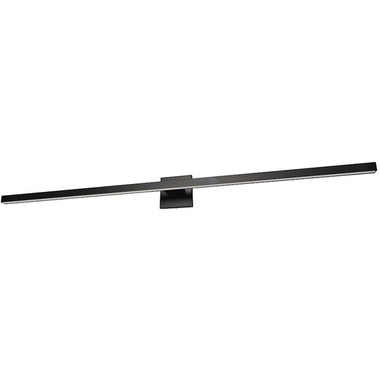 Dainolite Arandel 47in 1-Light Vanity Light | Transitional Matte Black and White Acrylic | Bathroom Vanity | 47 x 4 x 4 in | Model ARL-436LEDW-MB