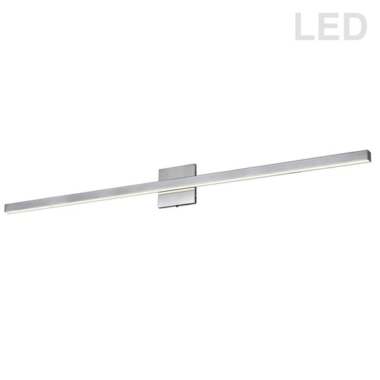 Dainolite Arandel 48in 1-Light Wall Sconce | Modern Polished Chrome and White Acrylic | Hallway & Bathroom | Model ARL-4936LEDW-PC