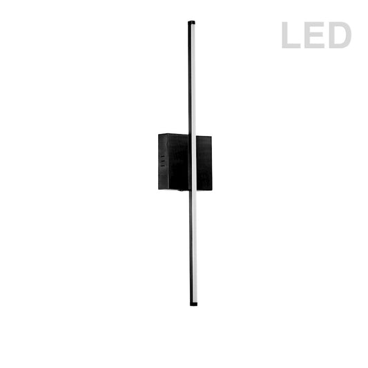 Dainolite Array 24in 1-Light LED Down Wall Sconce | Modern Matte Black Metal | Hallway & Bathroom Accent | 831 Lumens, 3000K | Model ARY-2519LEDW-MB