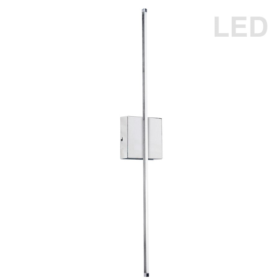 Dainolite Array 24in 1-Light LED Down Wall Sconce | Modern Polished Chrome Metal | Hallway & Bathroom Accent | 831 Lumens | Model ARY-2519LEDW-PC