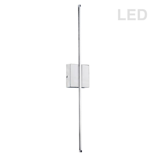 Dainolite Array 24in 1-Light LED Down Wall Sconce | Modern Polished Chrome Metal | Hallway & Bathroom Accent | 831 Lumens | Model ARY-2519LEDW-PC