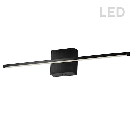 Dainolite Array 36in 1-Light LED Wall Sconce | Modern Matte Black Metal | Hallway & Bathroom Accent | 36 x 2 x 5 in | Model ARY-3630LEDW-MB