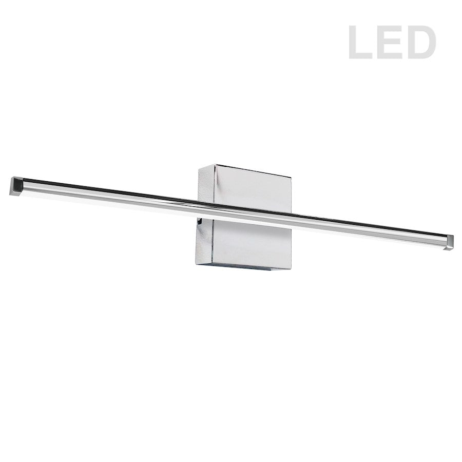 Dainolite Array 36in 1-Light LED Wall Sconce | Modern Polished Chrome Metal | Hallway & Bathroom Accent | 36 x 2 x 5 in | Model ARY-3630LEDW-PC