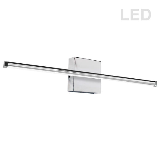 Dainolite Array 36in 1-Light LED Wall Sconce | Modern Polished Chrome Metal | Hallway & Bathroom Accent | 36 x 2 x 5 in | Model ARY-3630LEDW-PC