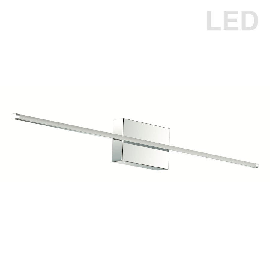 Dainolite Array 36in 1-Light Wall Sconce | Modern Polished Chrome Metal | Hallway & Bathroom Accent | 2217 Lumens, 3000K, Dimmable | Model ARY-3730LEDW-PC