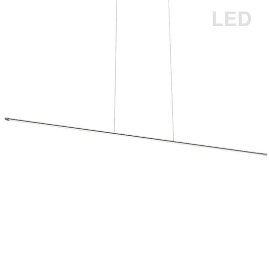 Dainolite Array 48in 1-Light LED Horizontal Pendant | Modern Polished Chrome Metal | Kitchen Island & Dining Room | Model ARY-4830LEDHP-PC